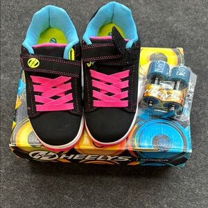 Heelys Black and Pink Roller Sneakers sz 13 Youth